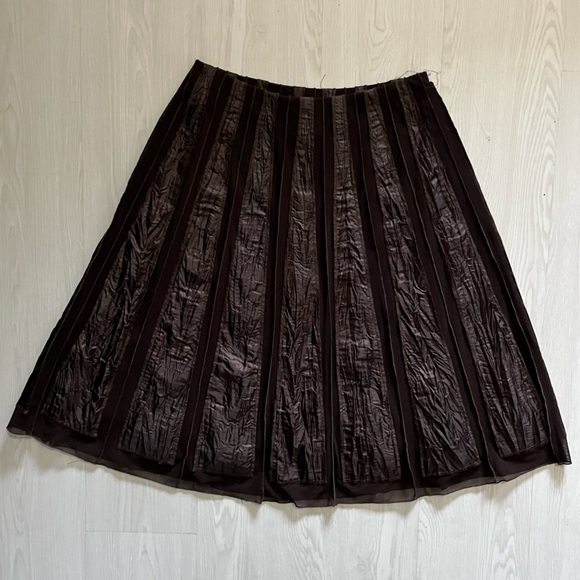 Vintage Danier Brown lined skirt - Picture 4 of 6